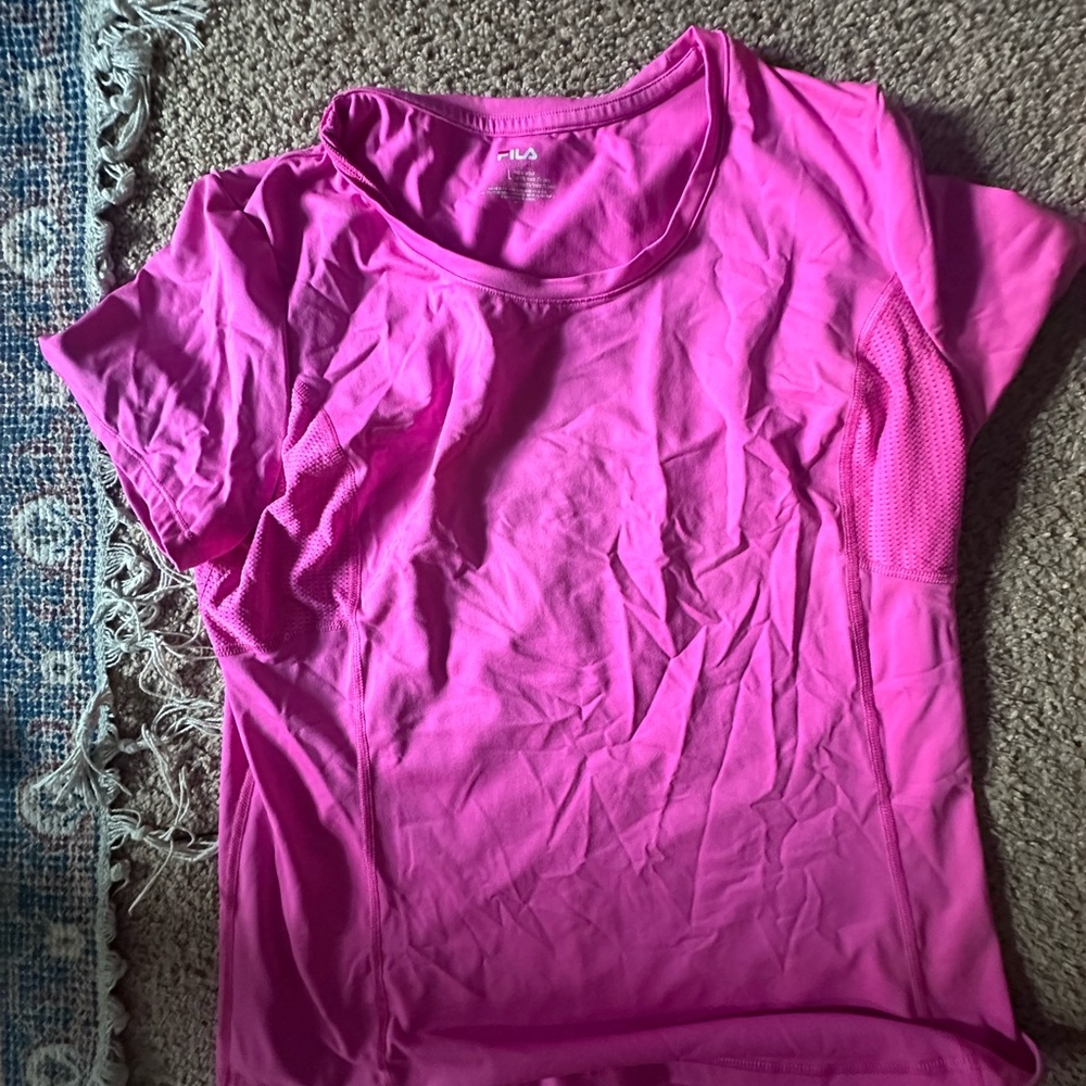 Fila Women's Vibrant Pink Short Sleeve Tee
